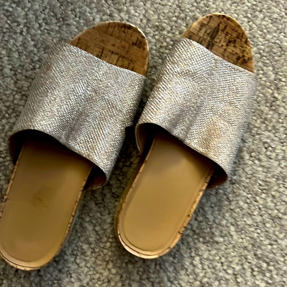 Woman’s Franco Sarto Sparkly Sandals SIZE 8